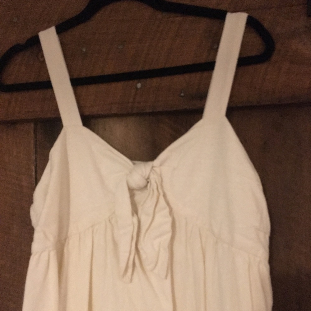 Linen Pocket Bow Dress - Picture 3 of 6